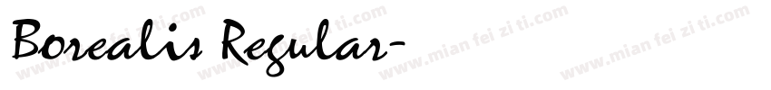 Borealis Regular字体转换